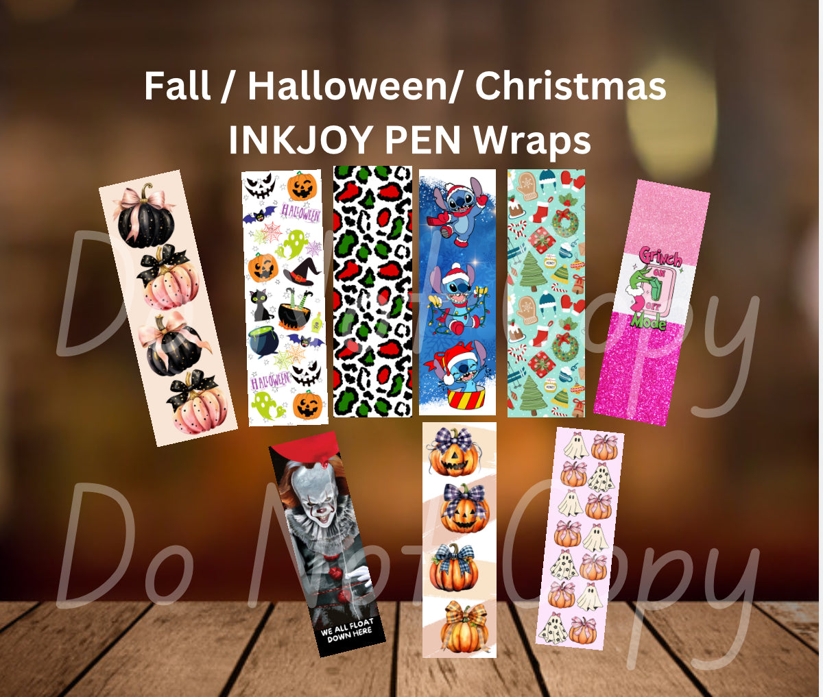 1 PEN WRAP HALLOWEEN CHRISTMAS FOR INKJOY