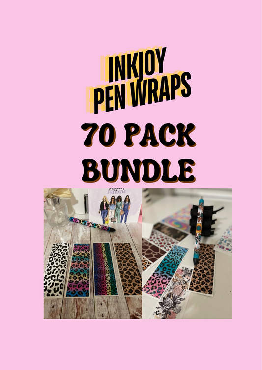 70 Pack Pen Wrap For INKJOY  Bundle